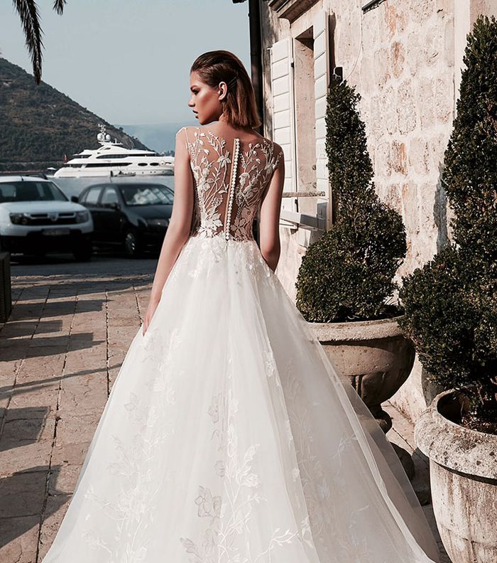 صور اجمل فستان عروس دانتيل