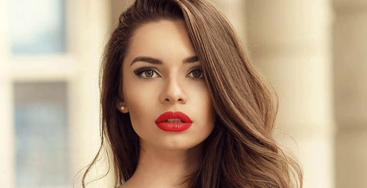 صبغ الشعر بالحناء لون بني غزالي