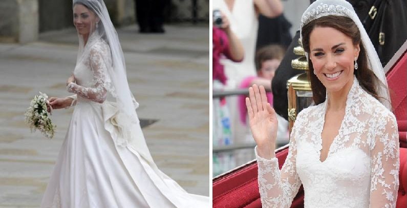 فستان زفاف كيت ميدلتون يعرض للجميع