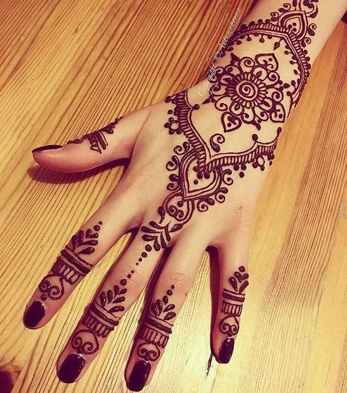 صور اجمل نقش هندي ناعم
