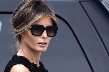 سبب مؤلم يقف خلف ارتداء ميلانيا ترامب للنظارات الشمسية!