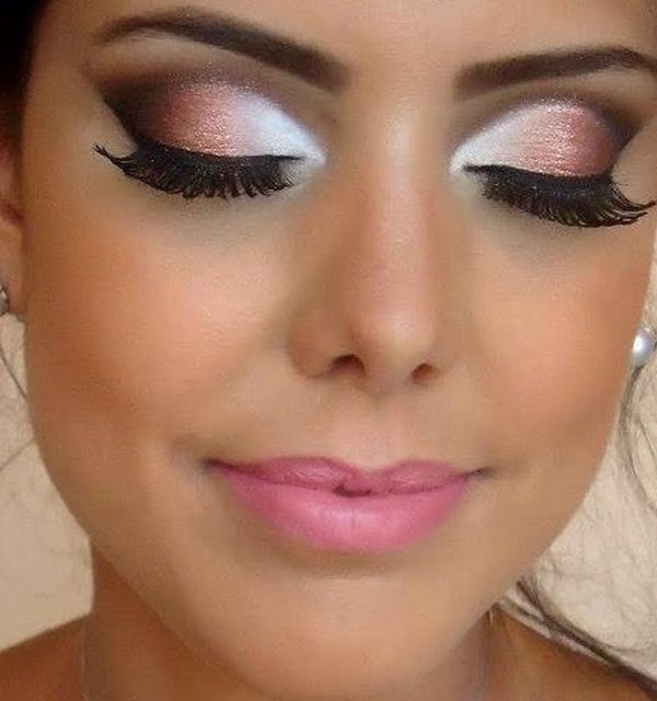 مكياج رمادي ووردي فخم