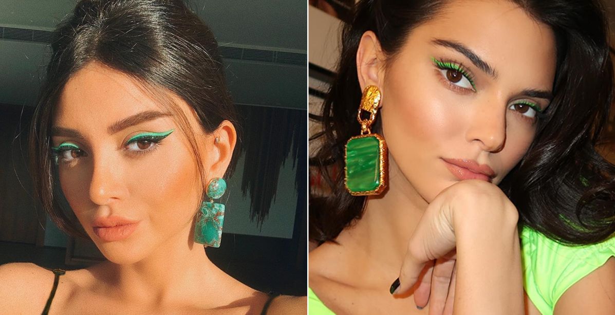 ناتالي فنج آخر من جربتها! صيحة الآيلاينر اللاصق الملون للجريئات فقط!