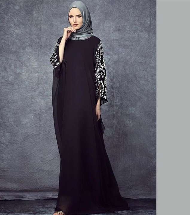 صور موديلات عبايات سوداء للتفصيل