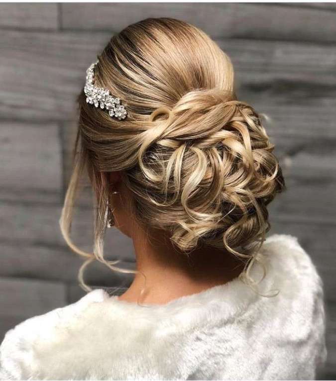 صور اجمل تسريحات عروس 2019