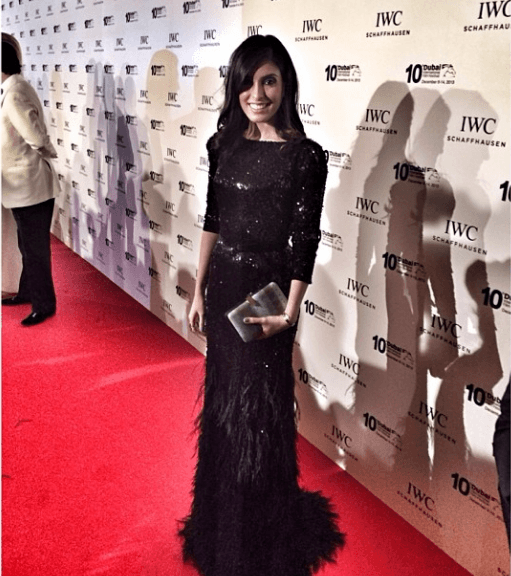 من النجمات المتألقات في مهرجان دبيّ السينمائي، صاحبة مدوّنة Myfashdiary، تالا سمان