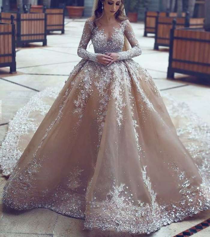 صور اجمل فساتين زواج فخمه