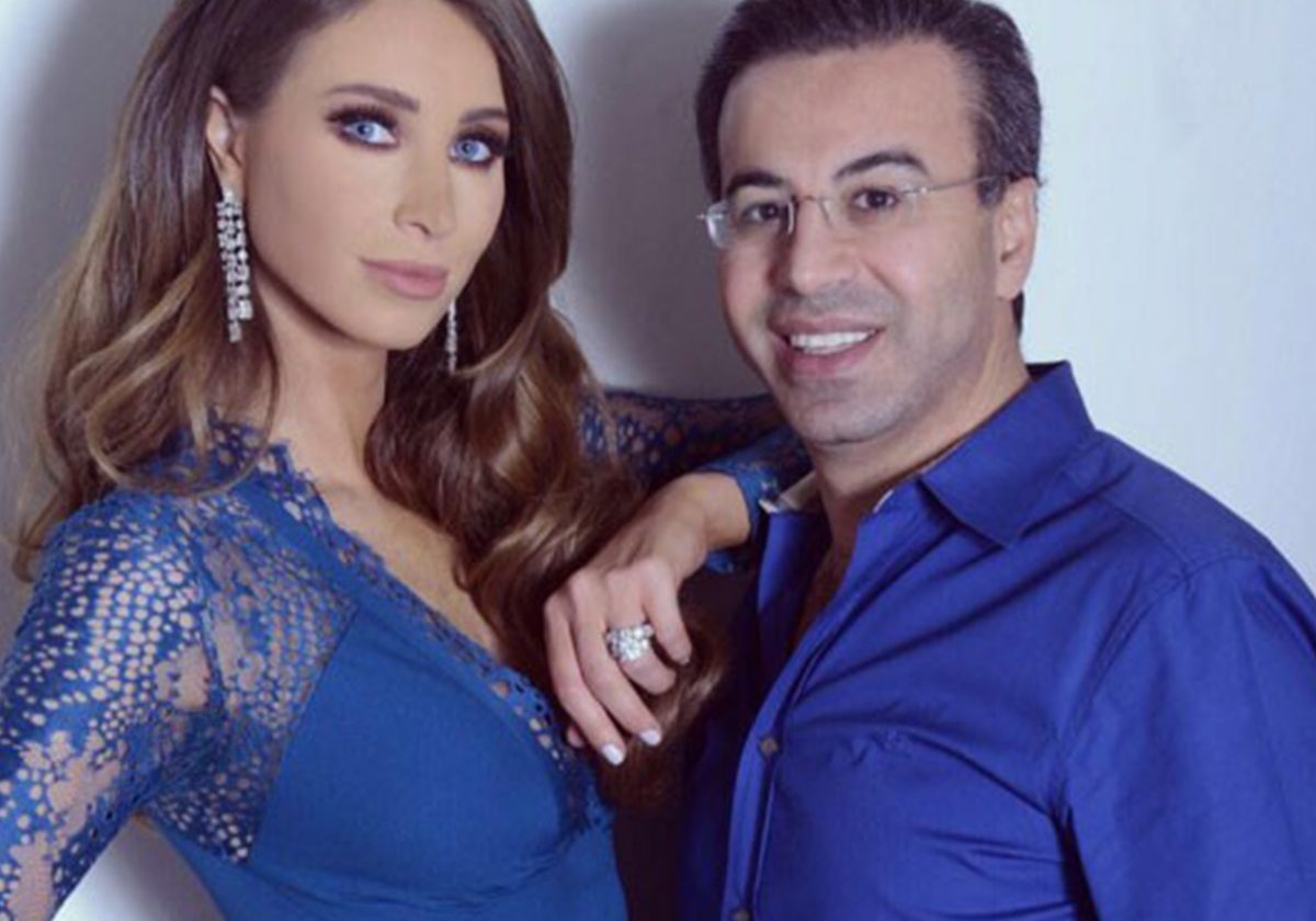 أنابيلا هلال وزوجها طبيب التجميل نادر صعب