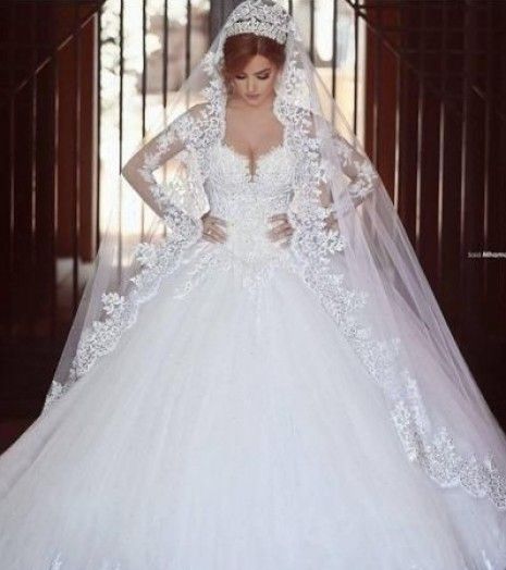 صور اجمل فساتين زواج فخمه