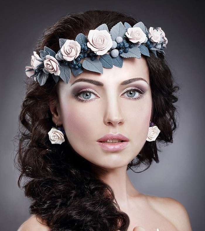 صور اروع تسريحات عروس مع اكسسوار