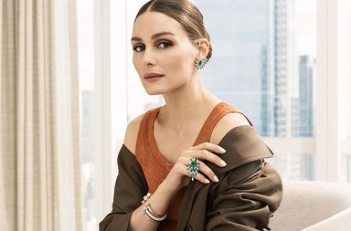 Olivia Palermo خلال حفل إطلاق مجموعة المجوهرات الراقية الجديدة Golden Oasis