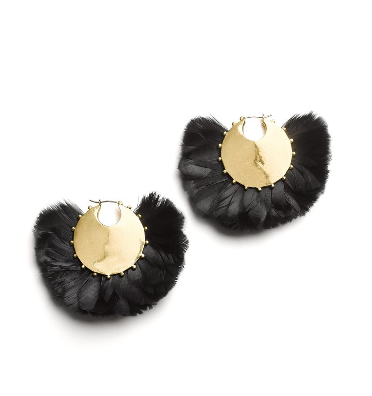 اقراط من الريش من Kate Spade