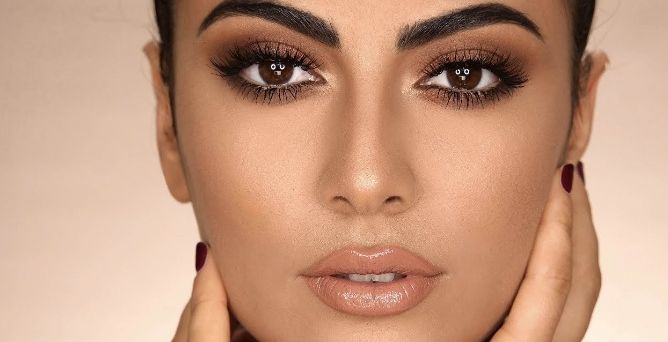صور اساليب مكياج برونزي للاعراس