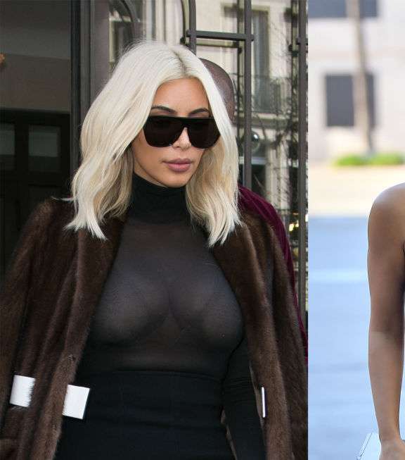 كيم كارداشيان من الأسود إلى البلاتيني ثمّ الأسود من جديد 