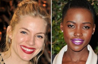 صور الوان بشرة النجمات | صور مكياج شفاه فنانات هوليوود 2014