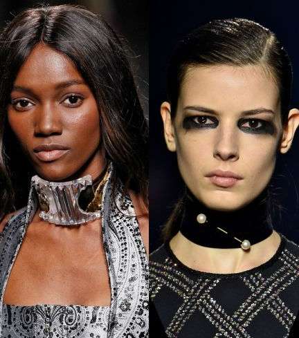 من صيحات شتاء 2017 العقد الضيق على الرقبة Choker Necklace