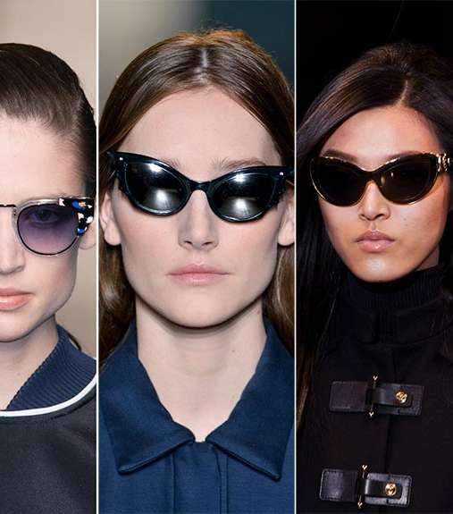 تألقي في شتاء 2015 بالنظارات الشمسية ذات إطار القطة Cat eye