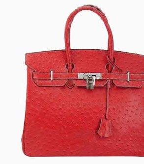 إليك هذه الحقيبة النادرة من Hermes باسم Rouge Vif Ostrich