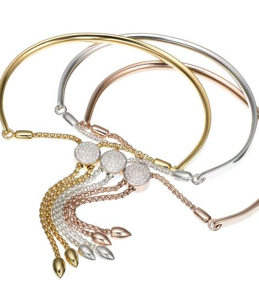 تشكيلة رائعة من أساور Fiji Pave Toggle 