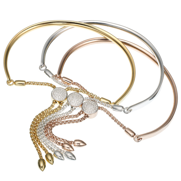 تشكيلة رائعة من أساور Fiji Pave Toggle