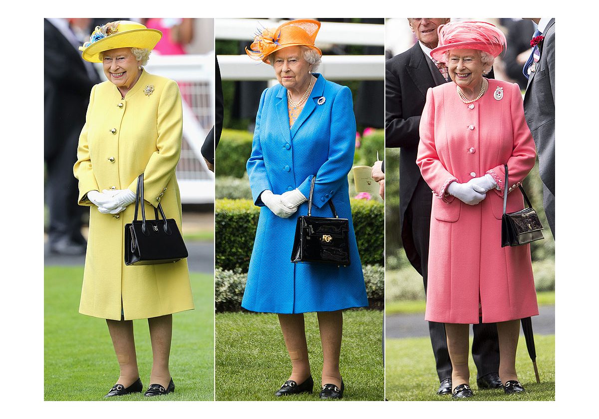 الملكة اليزابيت ترتدي دائما الوان النيون