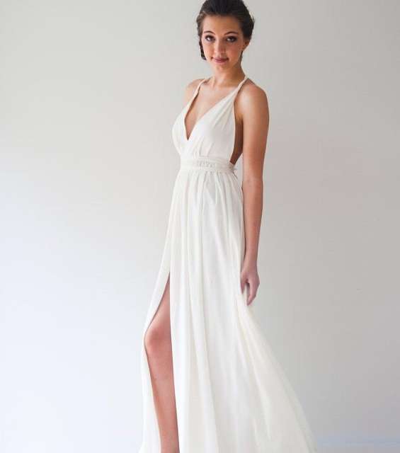 الفستان الأبيض الناعم
