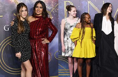 ابنة انجيلينا جولي وابنة سلمى حايك على السجادة الحمراء