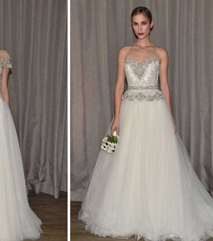 موضة الباروك في فساتين زفاف Badgley Mischka