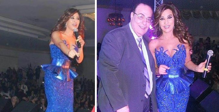 نجوى كرم في فستان عبد محفوظ