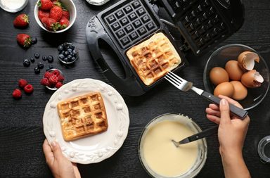 طريقة عمل وافل