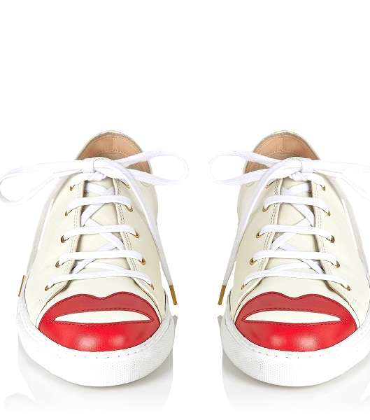 أحذية  Charlotte Olympia بالقبلات الحمراء