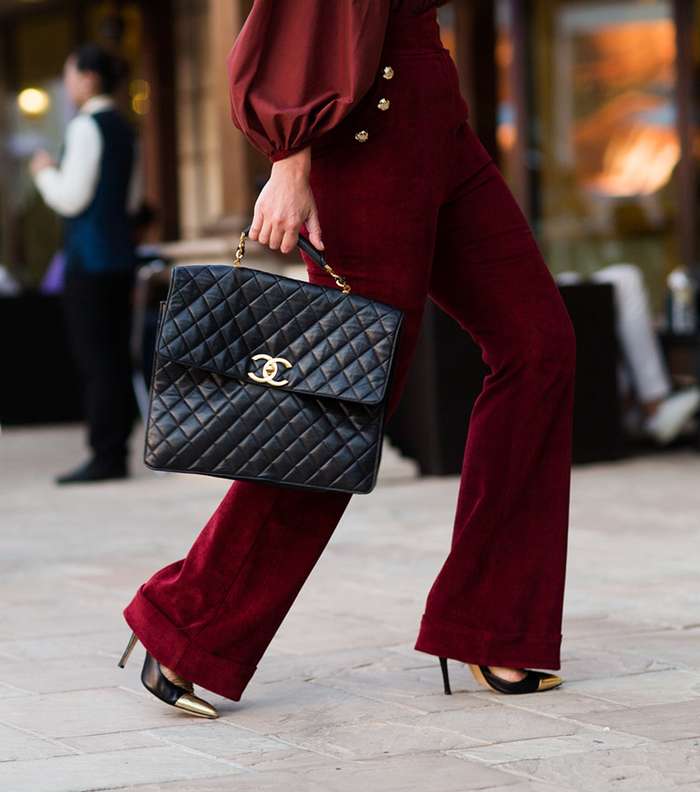 Natalia Shustova تنسق حقيبة Chanel Vintage