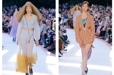 السراويل الشفافة والمموجة بالالوان من ميسوني