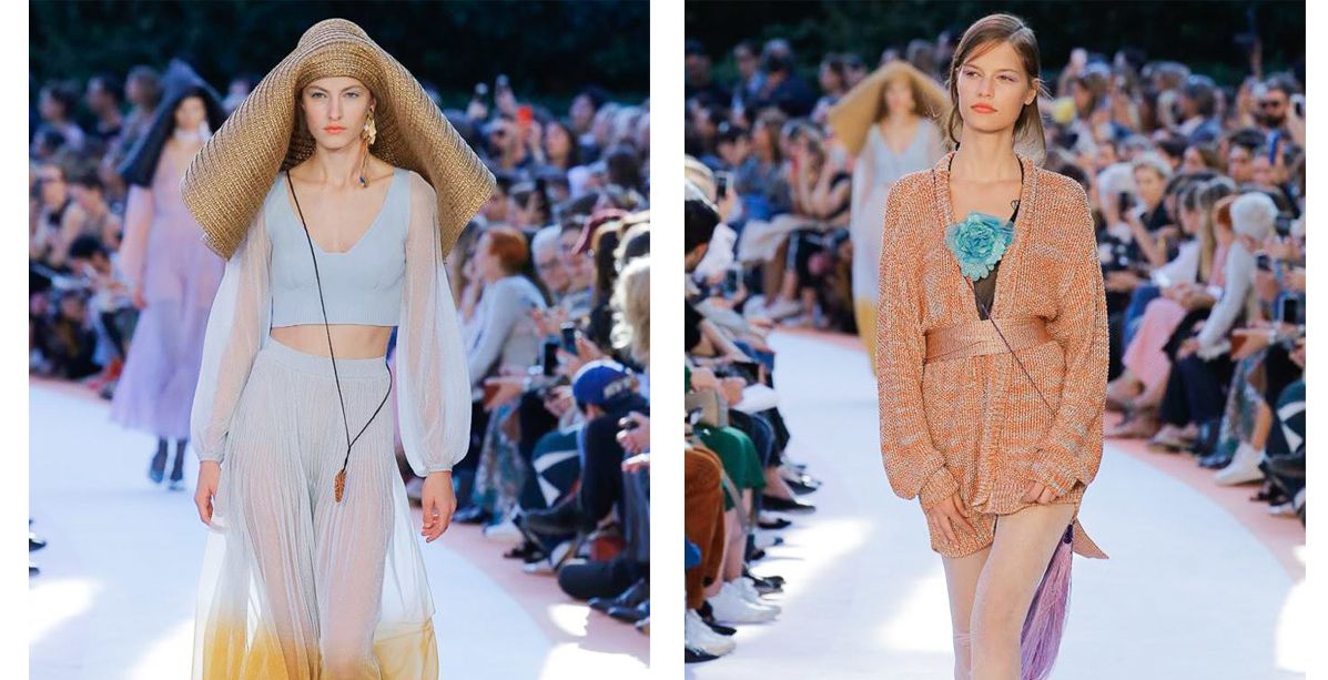 السراويل الشفافة والمموجة بالالوان من ميسوني