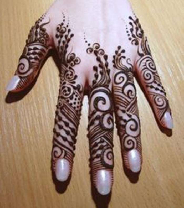 موديل نقش حناء عروس