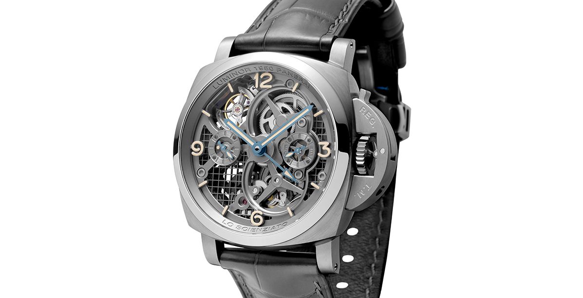 إليكِ ساعة Luminor 1950 Tourbillon GMT Titani من دار Panerai