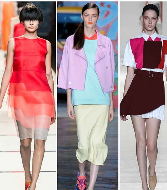 من موضة ألوان صيف 2014، الألوان بموضة الـ Color Blocks