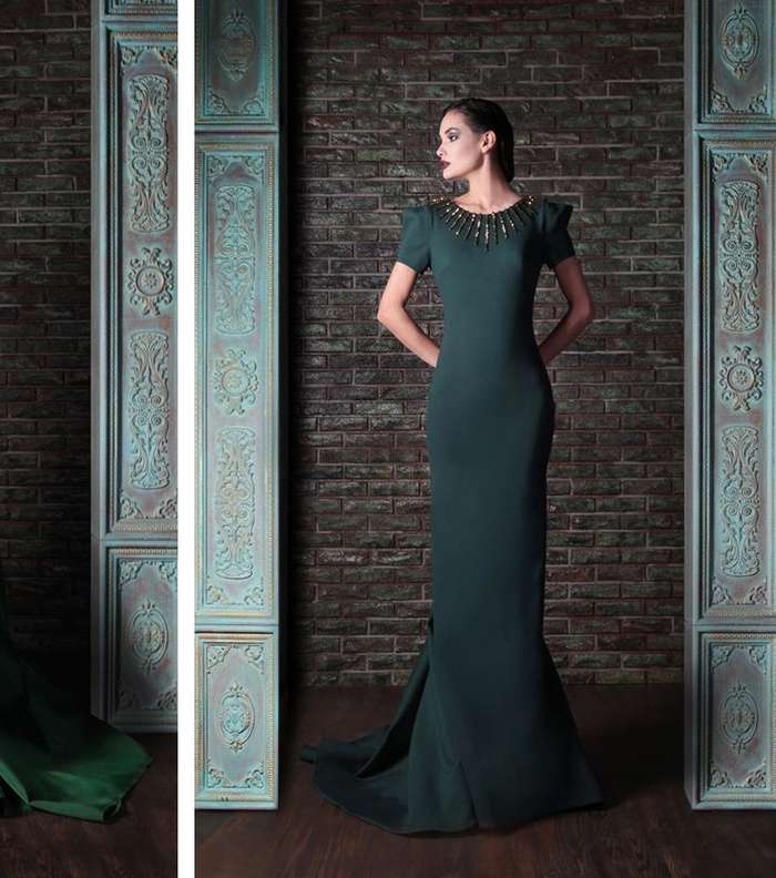 رامي قاضي يقدّم لكِ أجمل الفساتين الطويلة لشتاء 2014