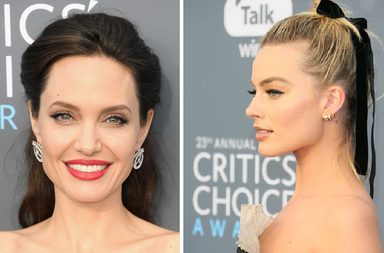 سيطرة أنيقة لأحمر الشفاه القوي في حفل Critics' Choice Awards 2018