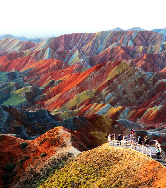 جبال Zhangye Danxia في الصين