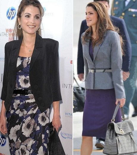 الحزام سرّ أناقة الملكة رانيا