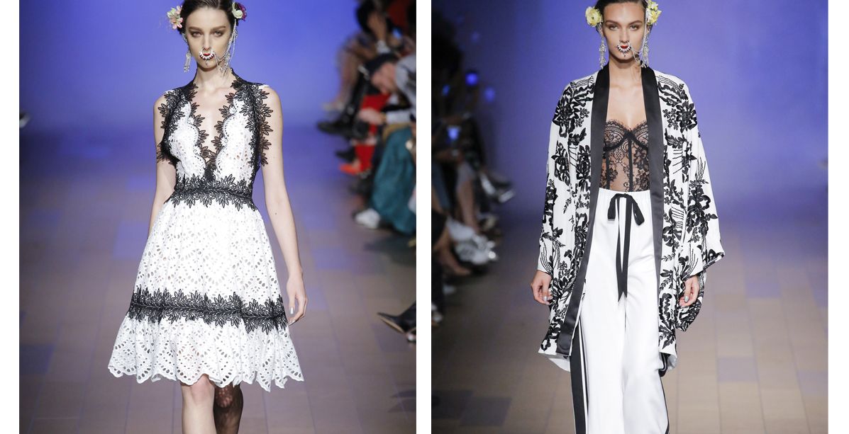 الدانتيل يسيطر على ازياء Naeem Khan لصيف 2018