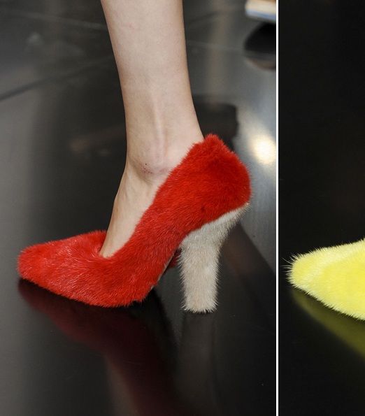 من أسابيع الموضة لربيع 2013، إليكِ هذه الأحذية الغريبة