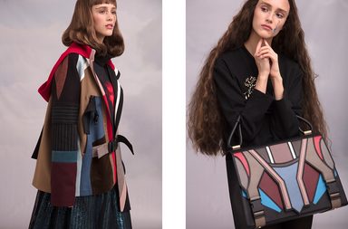 نقشة الـ Patchwork تسيطر على ازياء حسين بظاظا