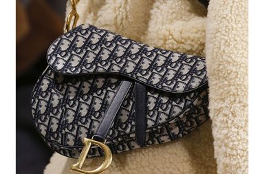 حقيبة ديور saddle بالنقشة المونوغرومية