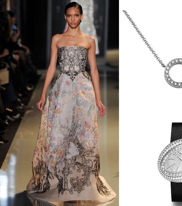 نسقي هذه المجوهرات من بياجيه مع فستان إيلي صعب