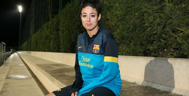 ليلى الوهابي بعد انتهائها من التدريبات