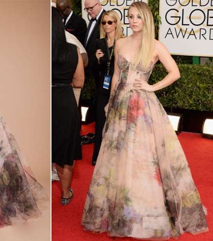 Kaley Cuoco بفستان من توقيع المصمّم راني زاخم