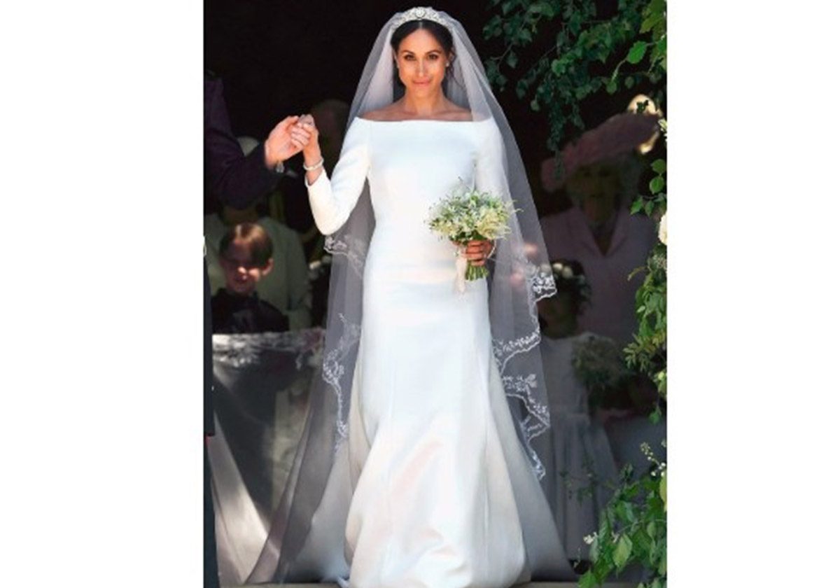 فستان زفاف ميغان ماركل من تصميم جيفنشي