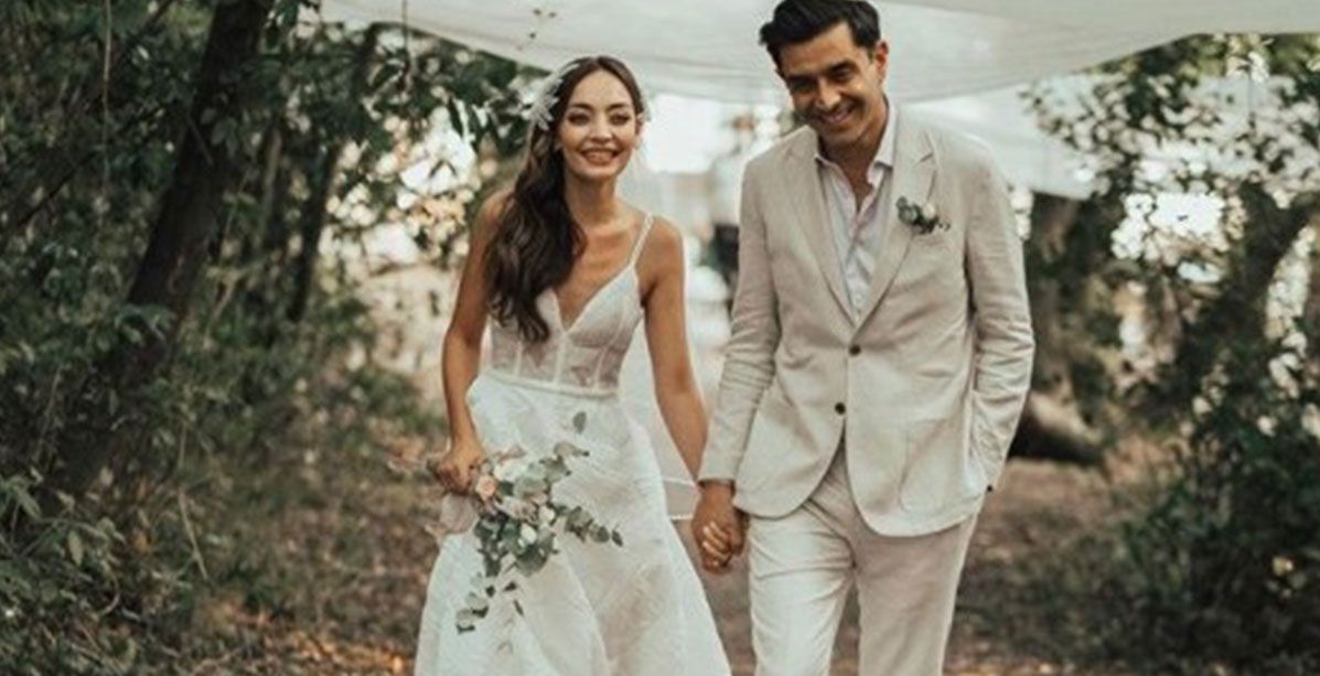 زواج الممثلين التركيين جانسيل ألشين وزينب توشا ببات ومكياج العروس مذهل!